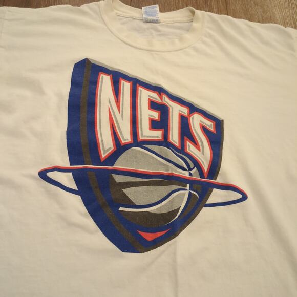 VTG NBA New Jersey Nets Adult XL Shirt Jason Kidd Basketball Retro Old School - Picture 2 of 7